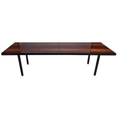 Milo Baughman Mixed Wood Dining Table for Directional 6