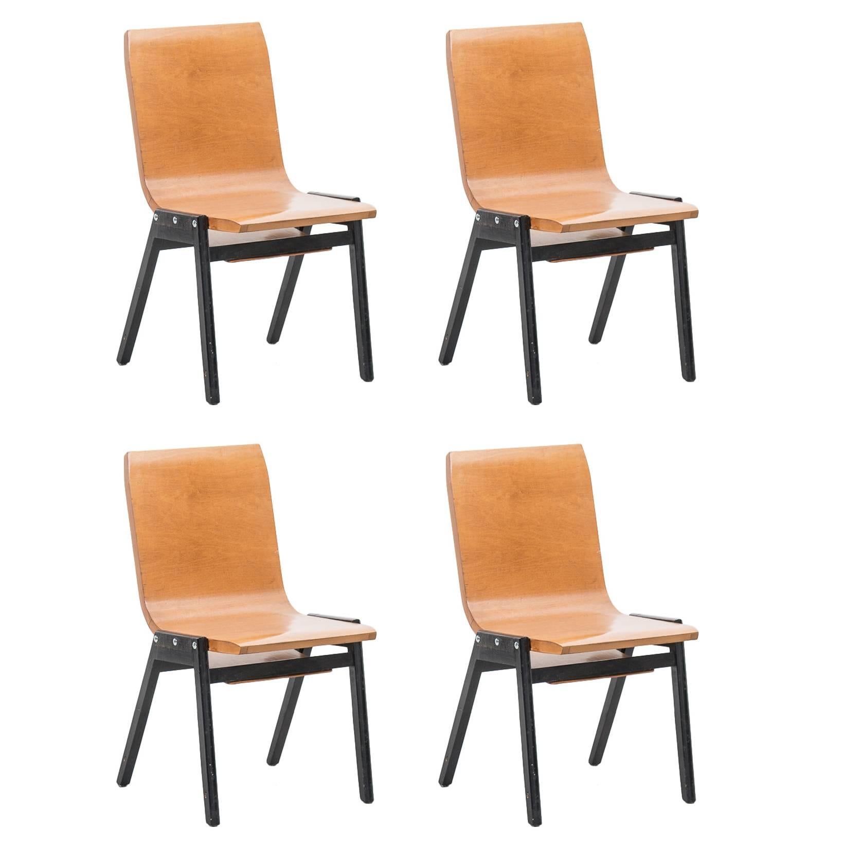 Roland Rainer Modernist Church Chairs, E & A Pollack, Switzerland, 1956