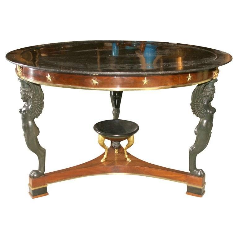 French Empire Center Table For Sale at 1stdibs