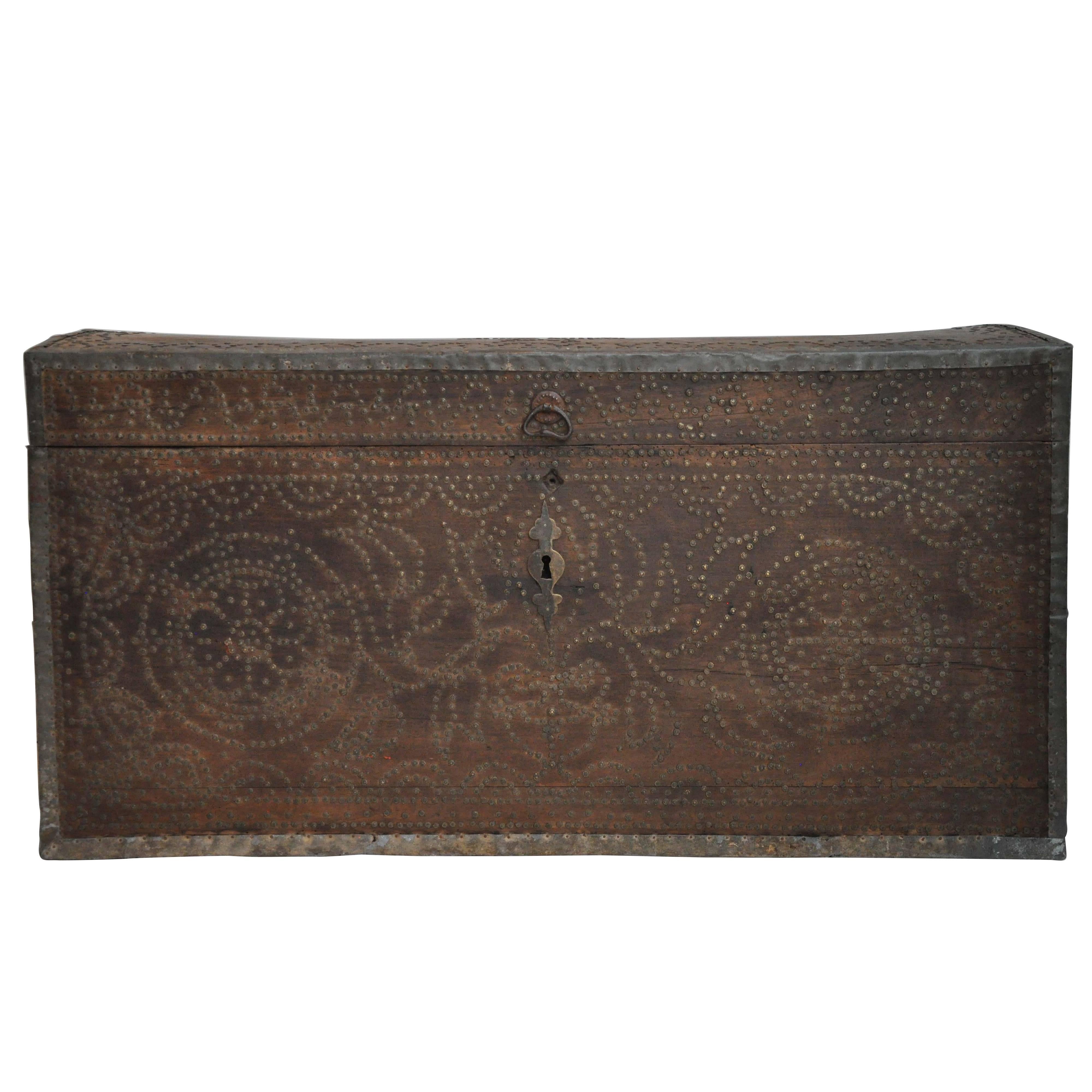 Late 19th Century Studded Trunk from France