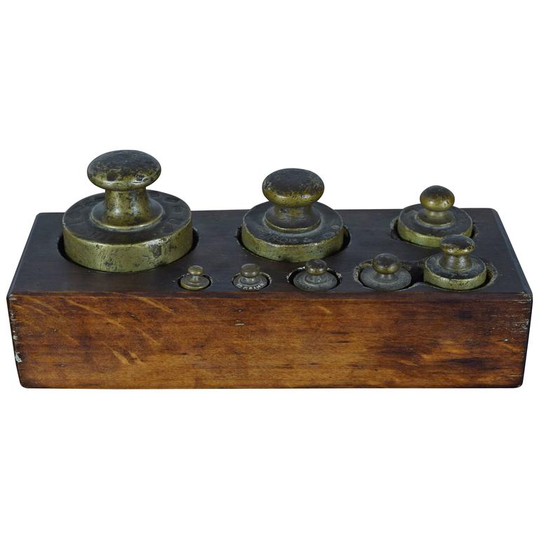 Set of Italian Bronze Weights, 19th Century at 1stdibs