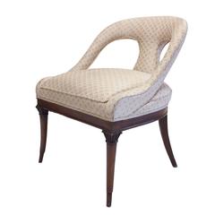 A single Neoclassical 1940s Style Designer Side Chair 10