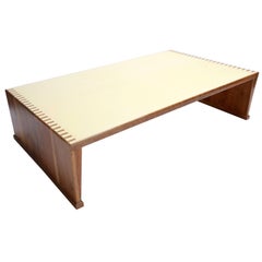 Custom Walnut Coffee Table with Lacquered Top 8