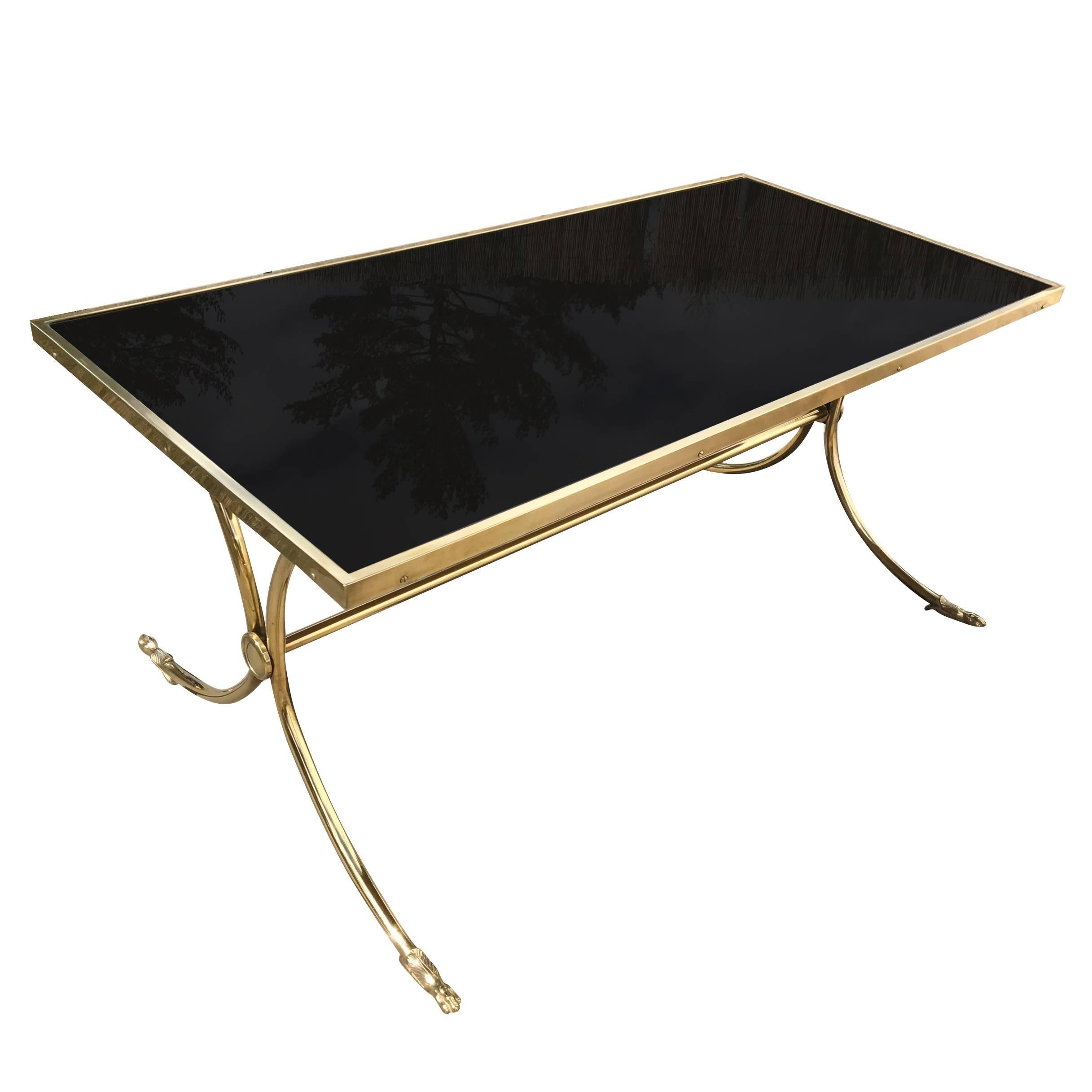Glass Top Coffee Table  For Sale