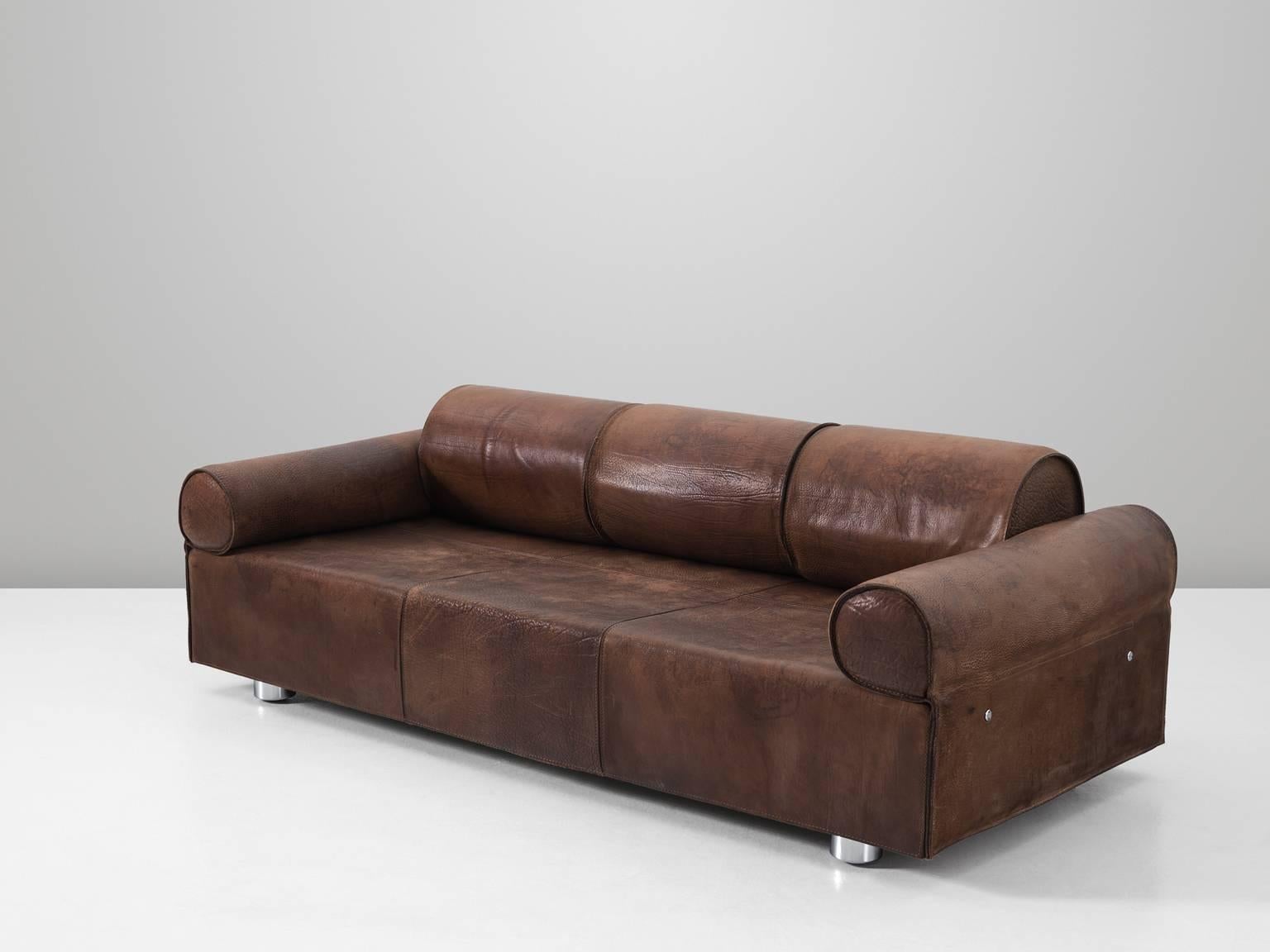 buffalo leather couch