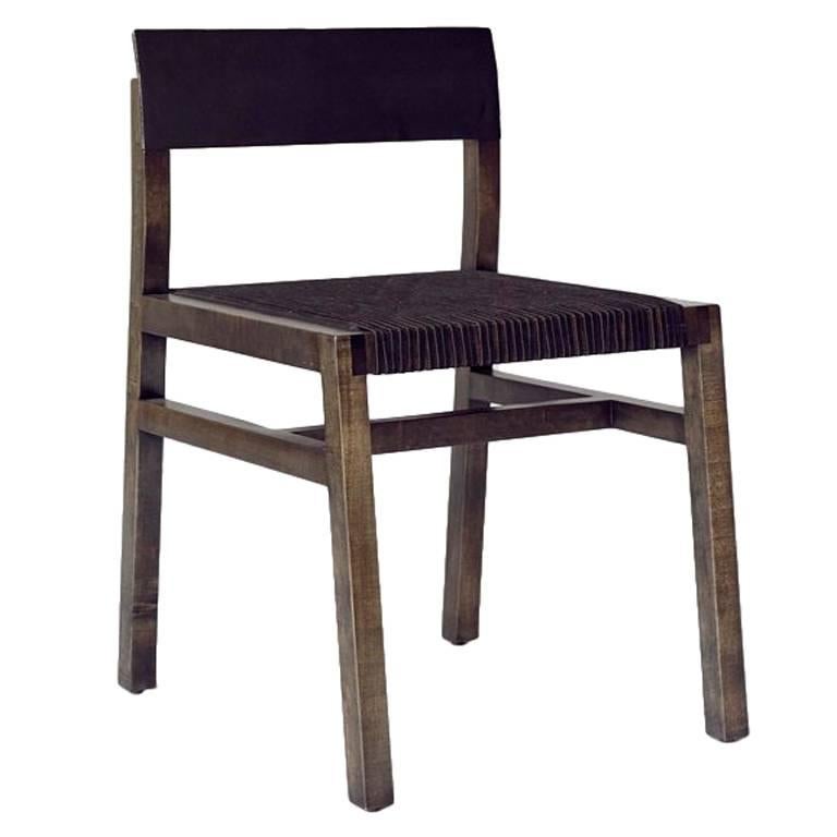 36 Chair w/ Leather Seat - Customizable finishes For Sale