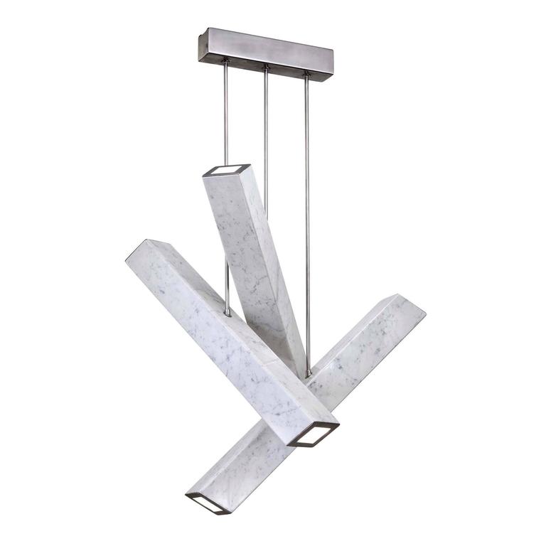 "Ares" Carrara Marble Chandelier For Sale at 1stdibs