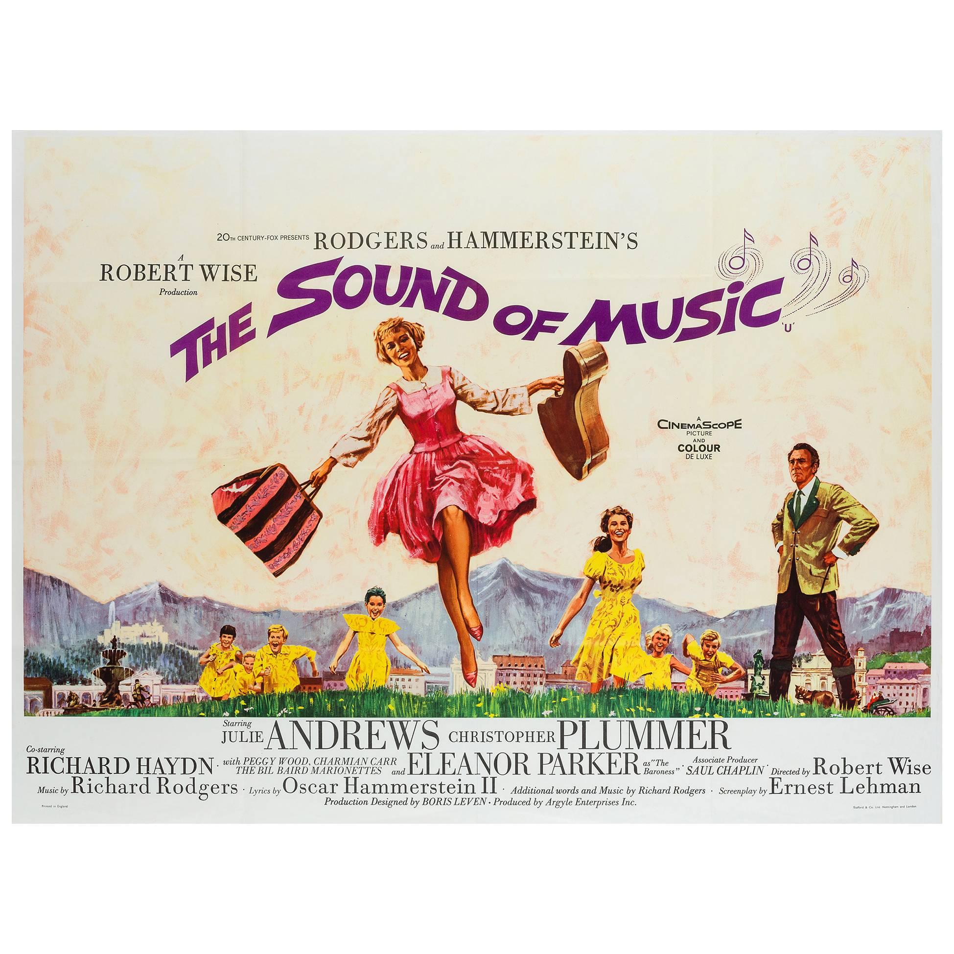 "The Sound of Music" Original UK Film Poster, Howard Terpning, 1965