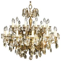 Italian Gilded Twenty-Four-Light Antique Chandelier