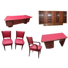Important Italian 1960s Office Studio, Signed, Library, Desks, and Chairs 4