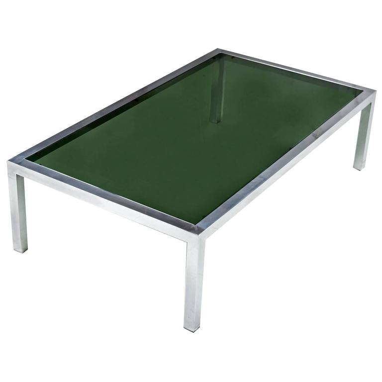 Polynesian Inspired Carved Witco Style Tiki Swamp Cedar Coffee Table Aluminium And Smoked Glass Milo Baughman Style Coffee Table Circa 1970s