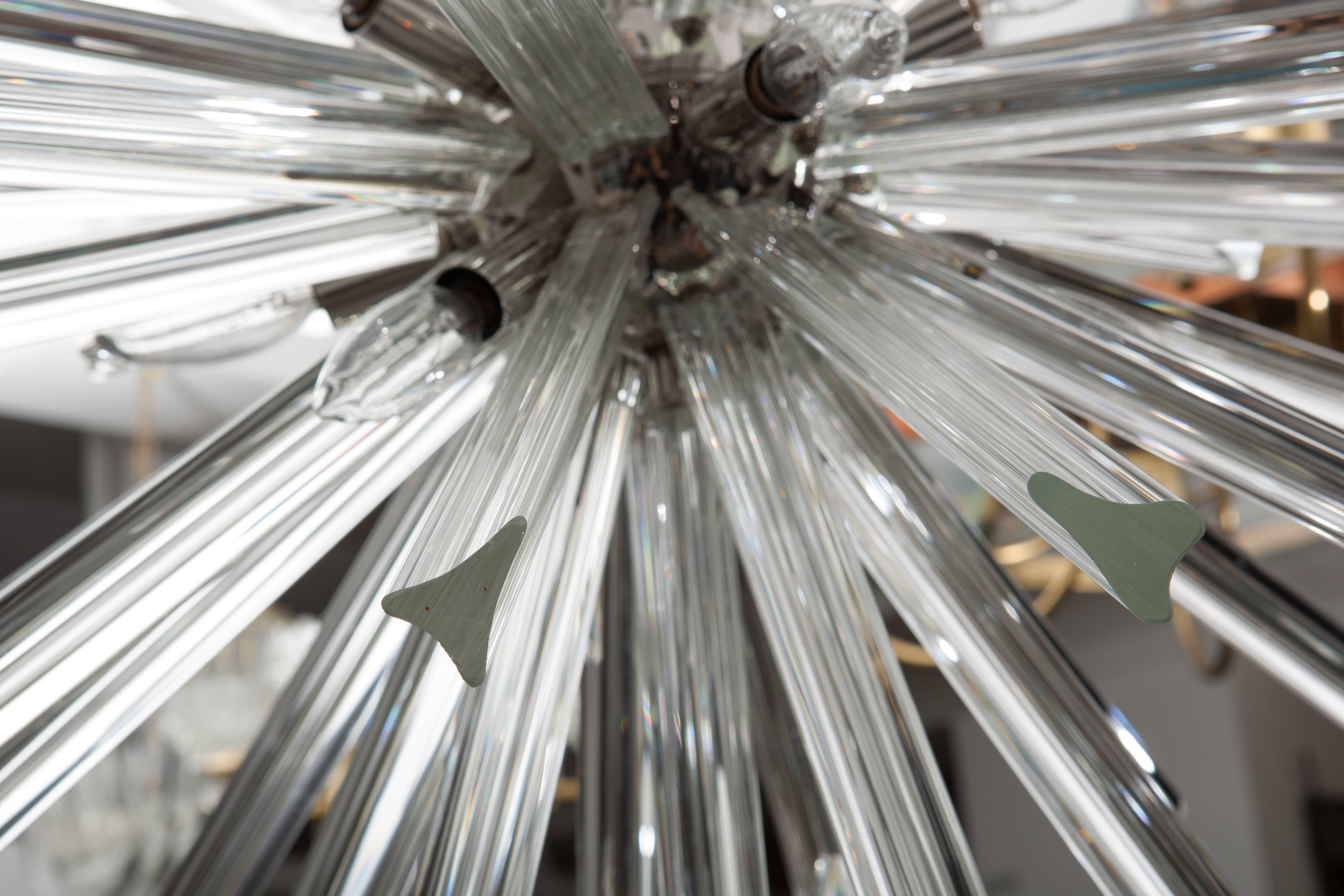 Venini for Camer Crystal Sputnik Chandelier In Excellent Condition In New York, NY