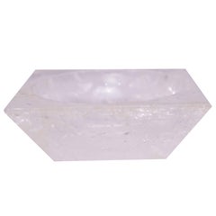  Quadratische Schale aus Bergkristall-Quarz