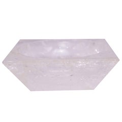Bol carré en quartz et cristal de roche