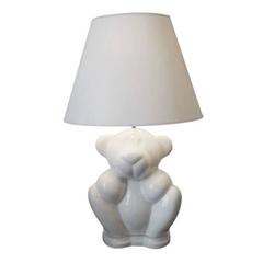Porcelain Teddy Bear Lamp