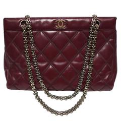 Chanel Burgundy Red Leather Bag