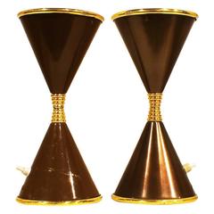 Small Lamp "Clessidra" in the style of Angelo Lelli 7
