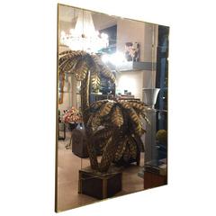 Early 20th Century Style Panelled Made to Measure Mirror Brass Frame 10