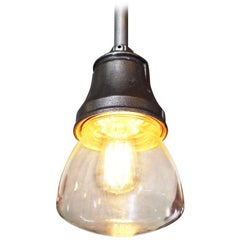 Pendant Lamp Light Polished Aluminum Vintage Industrial Iron Glass Ceiling