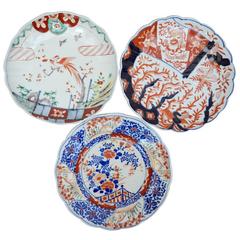 Group of Three 19th Century Japanese Imari Plates