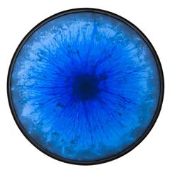 Ionian Blue Iris Mirror by Tom Palmer 