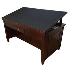Stunning Large Mahogany Drafting Desk 10