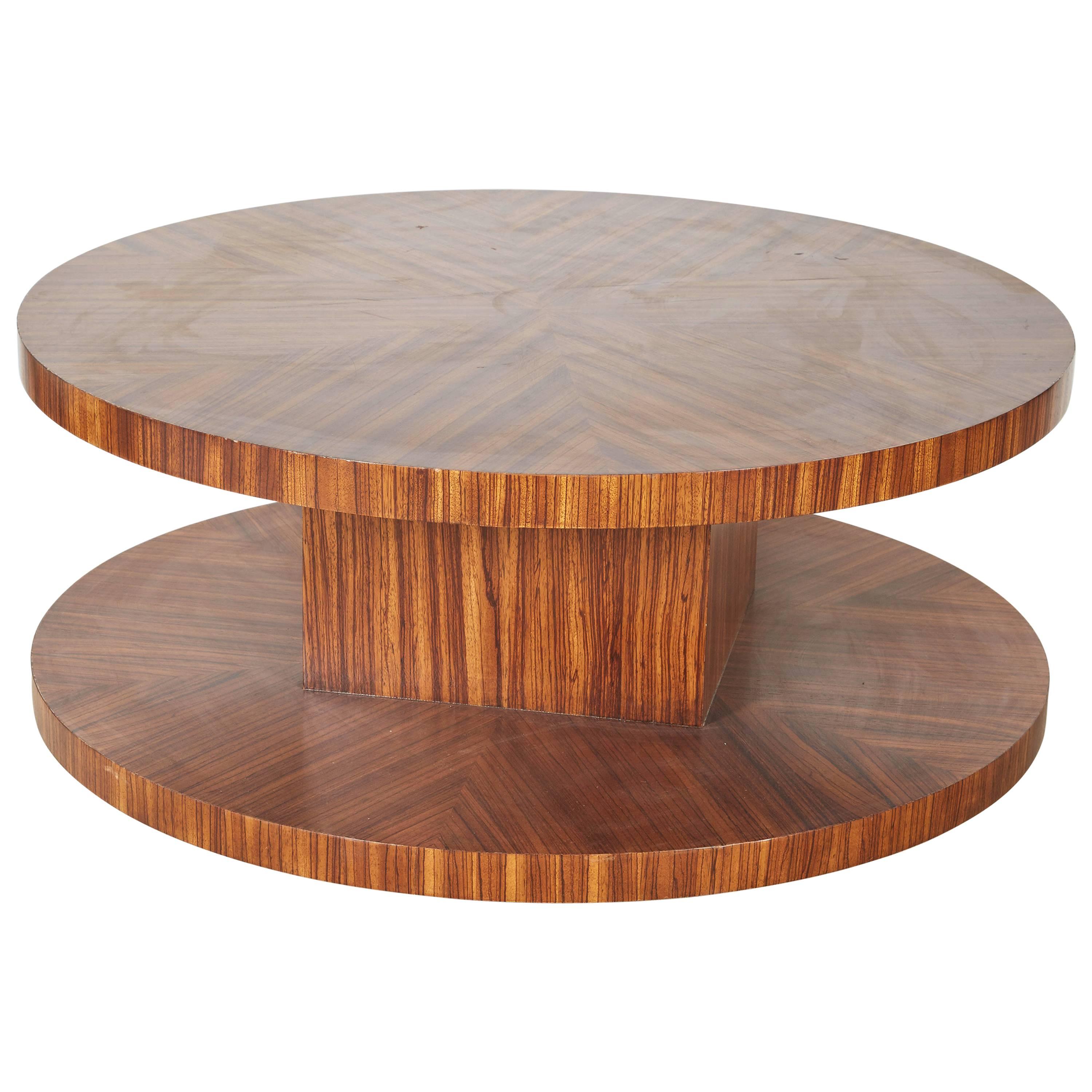 Rotating Modernist Coffee Table For Sale