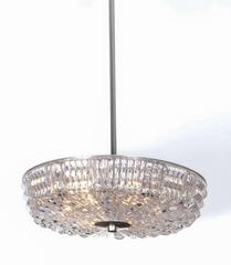 Carl Fagerlund Crystal Pendant Light, Orrefors, Sweden, 1960s