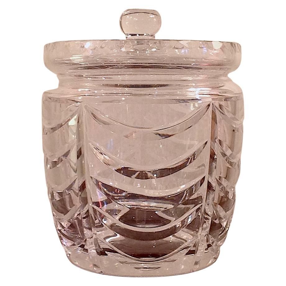 Tiffany Crystal Biscuit Jar with Lid