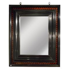 Spectacular 19th Century Parqueted Wood Mirror