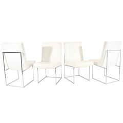 Set of Four 'or Eight' Milo Baughman for Thayer Coggin "1187" Dining Chairs