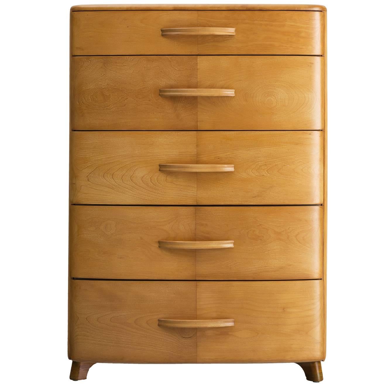 Five-Drawer Commode in Blond Maple