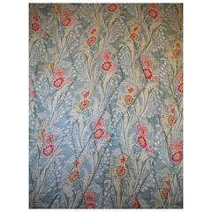 French Antique Art Nouveau Printed Quilt 10