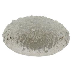Heavily Textured Domed Ice Glass Large Flush Mount