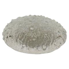 Heavily Textured Domed Ice Glass Large Flush Mount 6