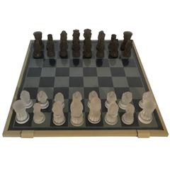 1950s Italian Game of Chess in Glass