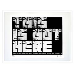 "This Is Not Here" Signed Limited Edition Framed Print by Yoko Ono