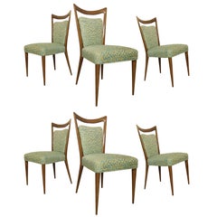 Six Exceptional Italian Dining Chairs by Melchiorre Bega
