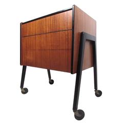 Mid-Century Modern Italian Rolling Bar Cart 4