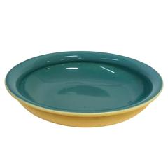 Vintage Large Cowan Turquoise Ceramic Bowl