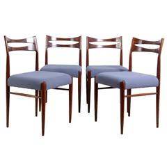 Set of Four Rosewood Dining Chairs Danish, circa 1950