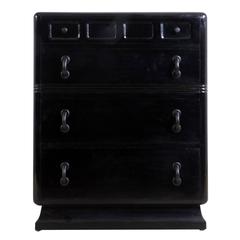 Art Deco Ebonized Chest of Drawers, circa 1930 3