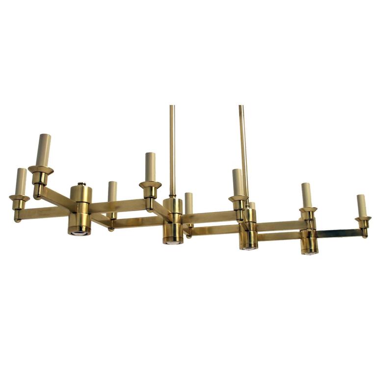 Modern Brass Light Fixture at 1stDibs