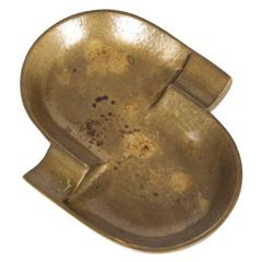 Austrian Midcentury Brass Ashtray by Herta Baller