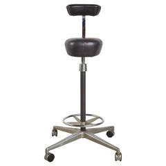 Retro George Nelson for Herman Miller Adjustable Height Drafting Stool, circa 1960