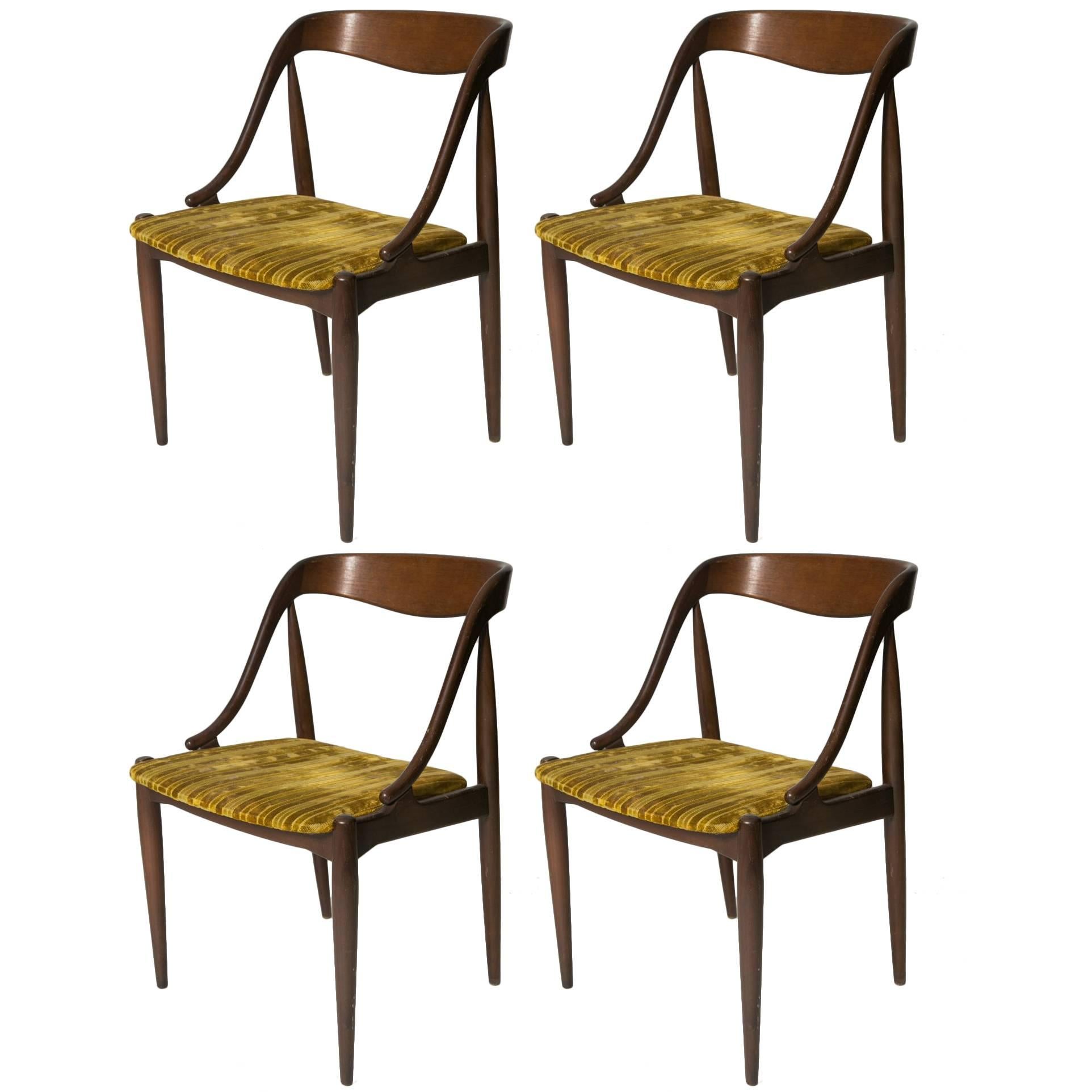 Set of Four Johannes Andersen Rosewood Dining Chairs