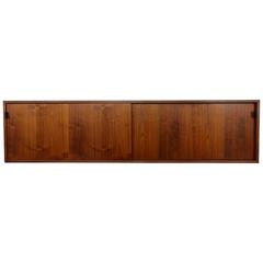 Walnut Hanging Credenza by Florence Knoll