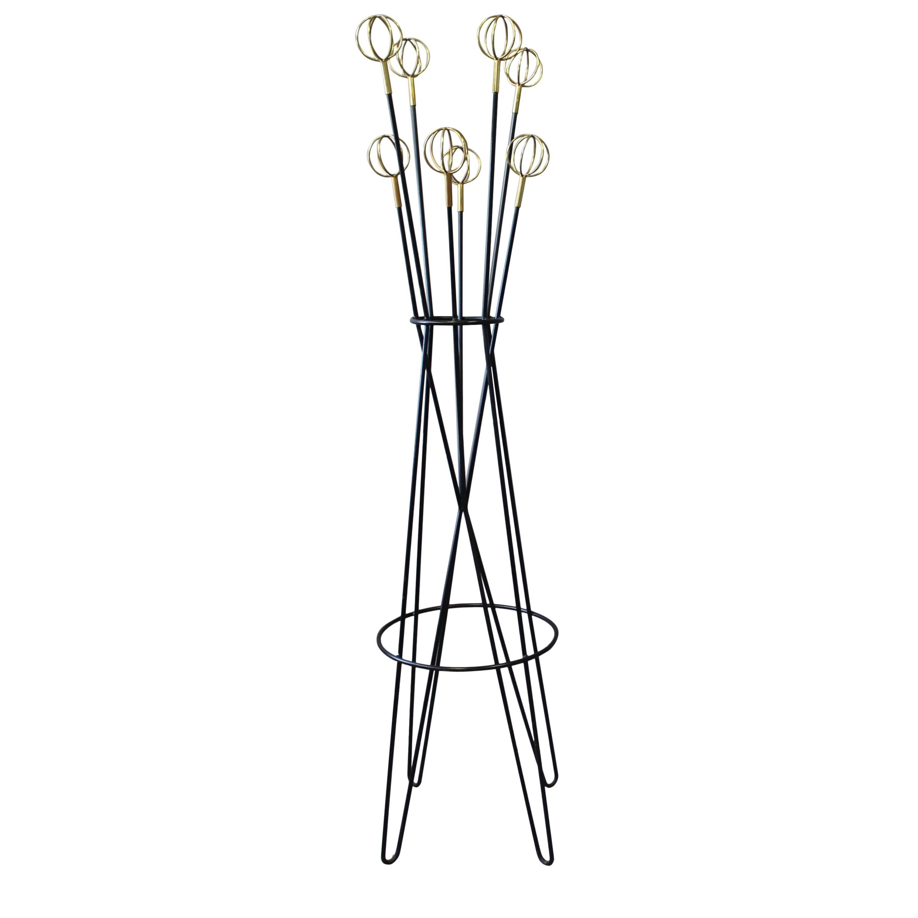 A French 1950s Coat Rack Stands by Roger Feraud for Geo