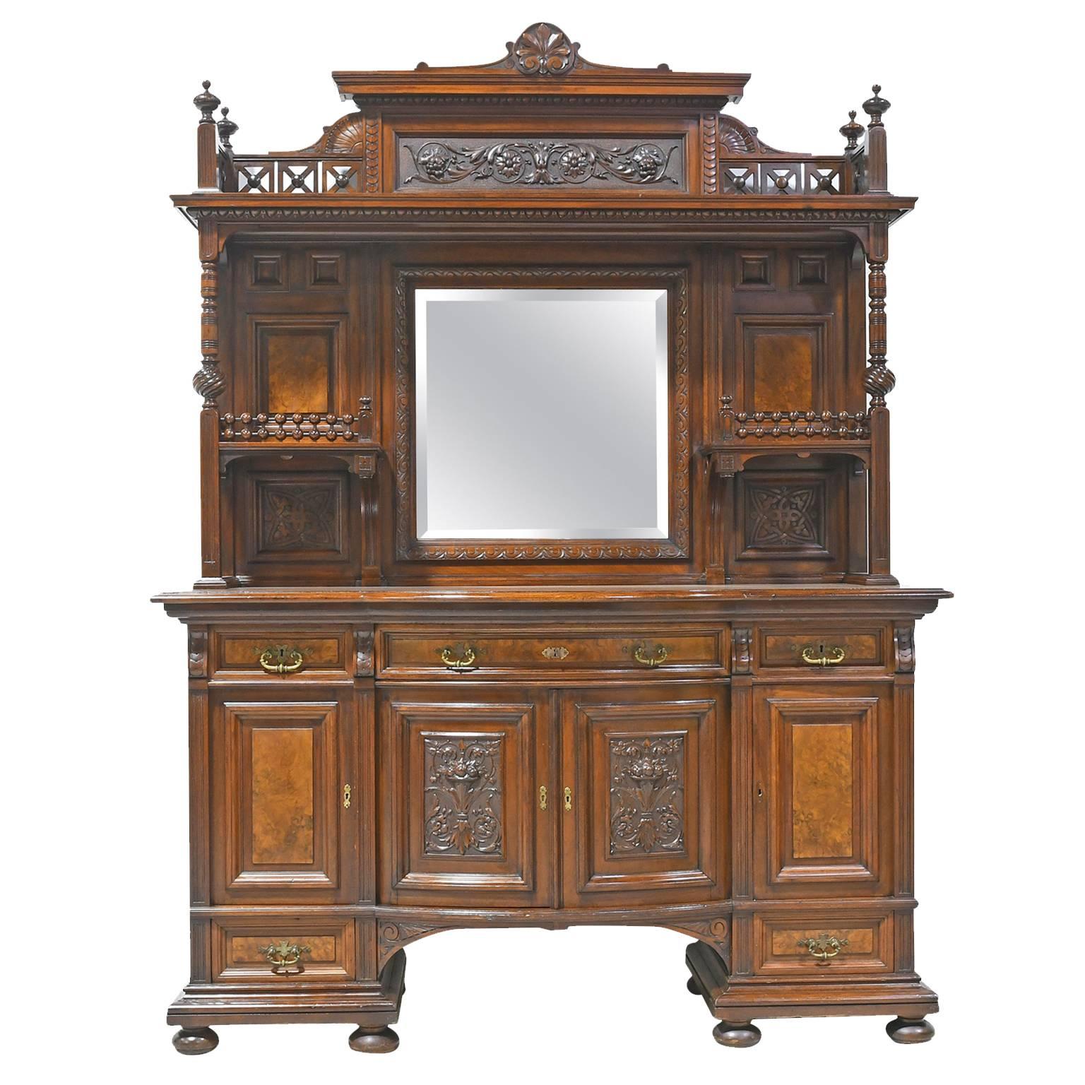 New York City Belle Époque Bar Cabinet from the American Golden Age, circa 1890 For Sale