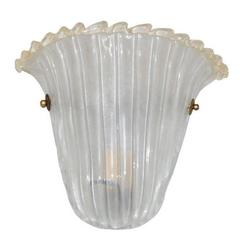 Italian Murano Glass Shield Sconces by Barovier e Toso 11